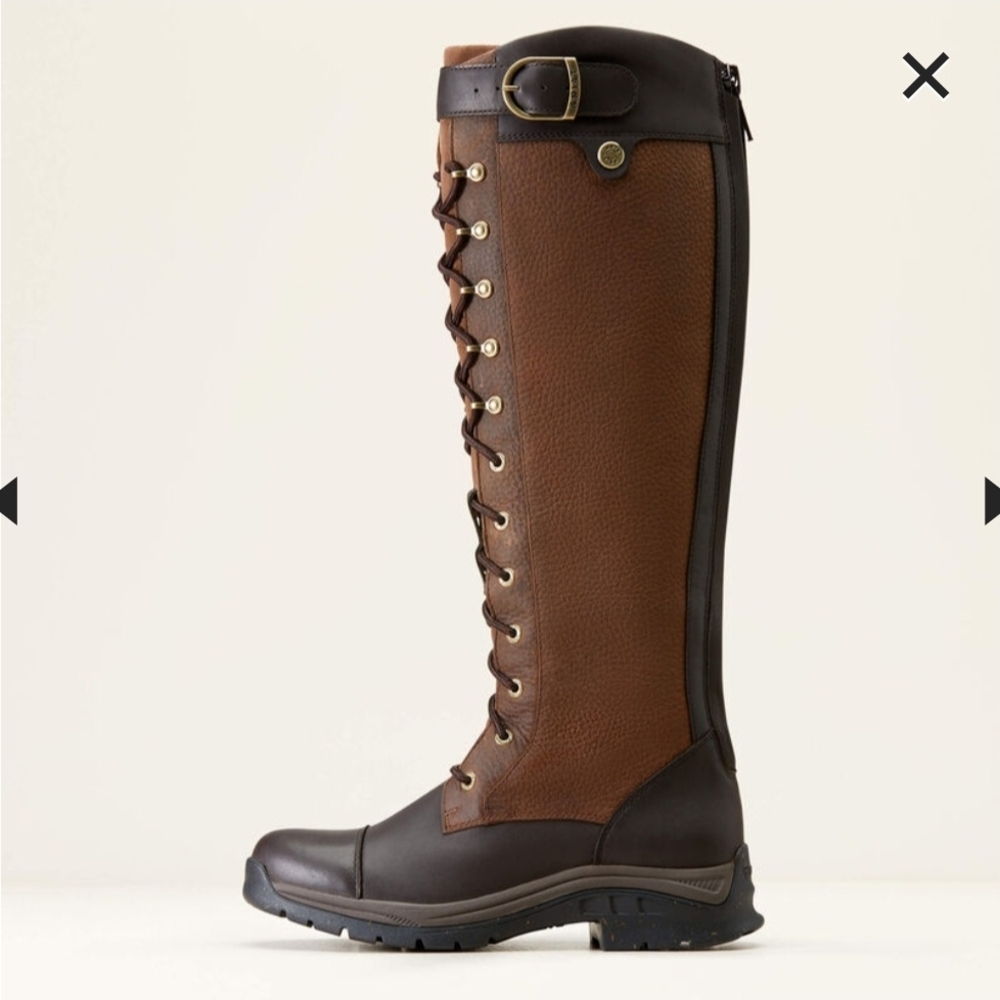 Ariat Brown Lace-Up Women's Boots - Picture 5 of 9